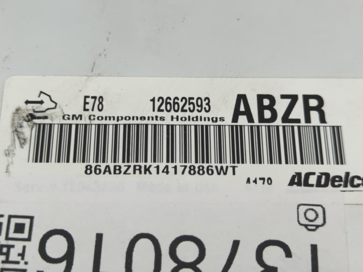 2015 Chevrolet Spark PCM Engine Control Computer ECU ECM PCU OEM P/N:12662593 Fits 2011 2012 2013 OEM Used Auto Parts - Oemu