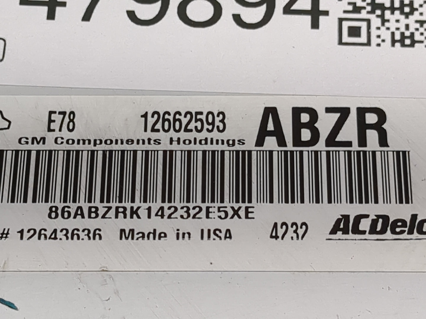 2014-2015 Chevrolet Spark PCM Engine Control Computer ECU ECM PCU OEM P/N:12662593 12643636 Fits OEM Used Auto Parts - Oemus