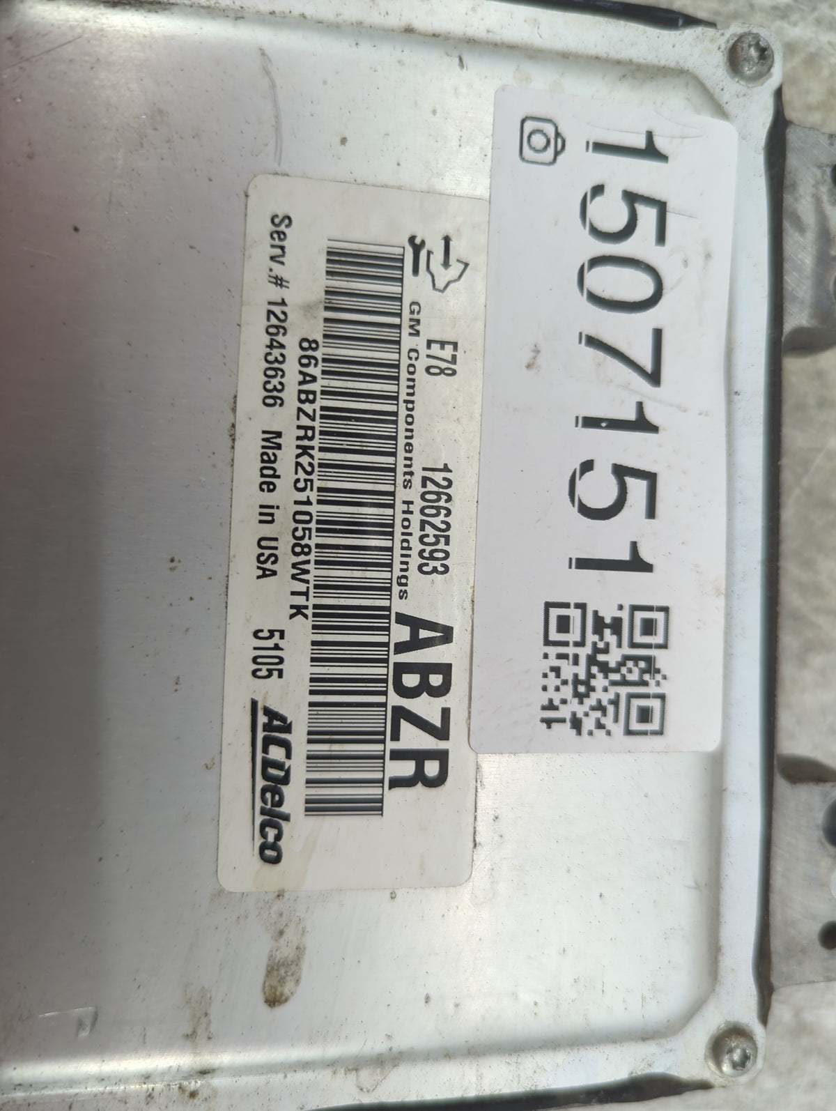 2014-2015 Chevrolet Spark PCM Engine Control Computer ECU ECM PCU OEM P/N:12662593 12643636 Fits 2011 2012 2013 2014 2015 20