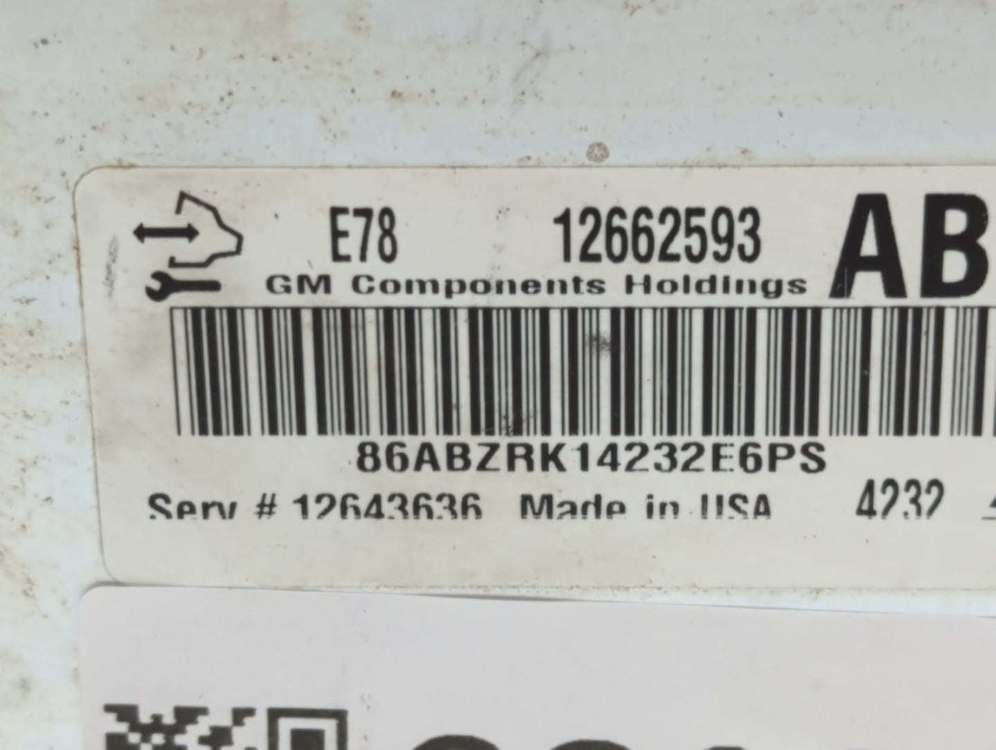 2015 Chevrolet Spark PCM Engine Control Computer ECU ECM PCU OEM P/N:12662593 Fits OEM Used Auto Parts - Oemusedautoparts1.c