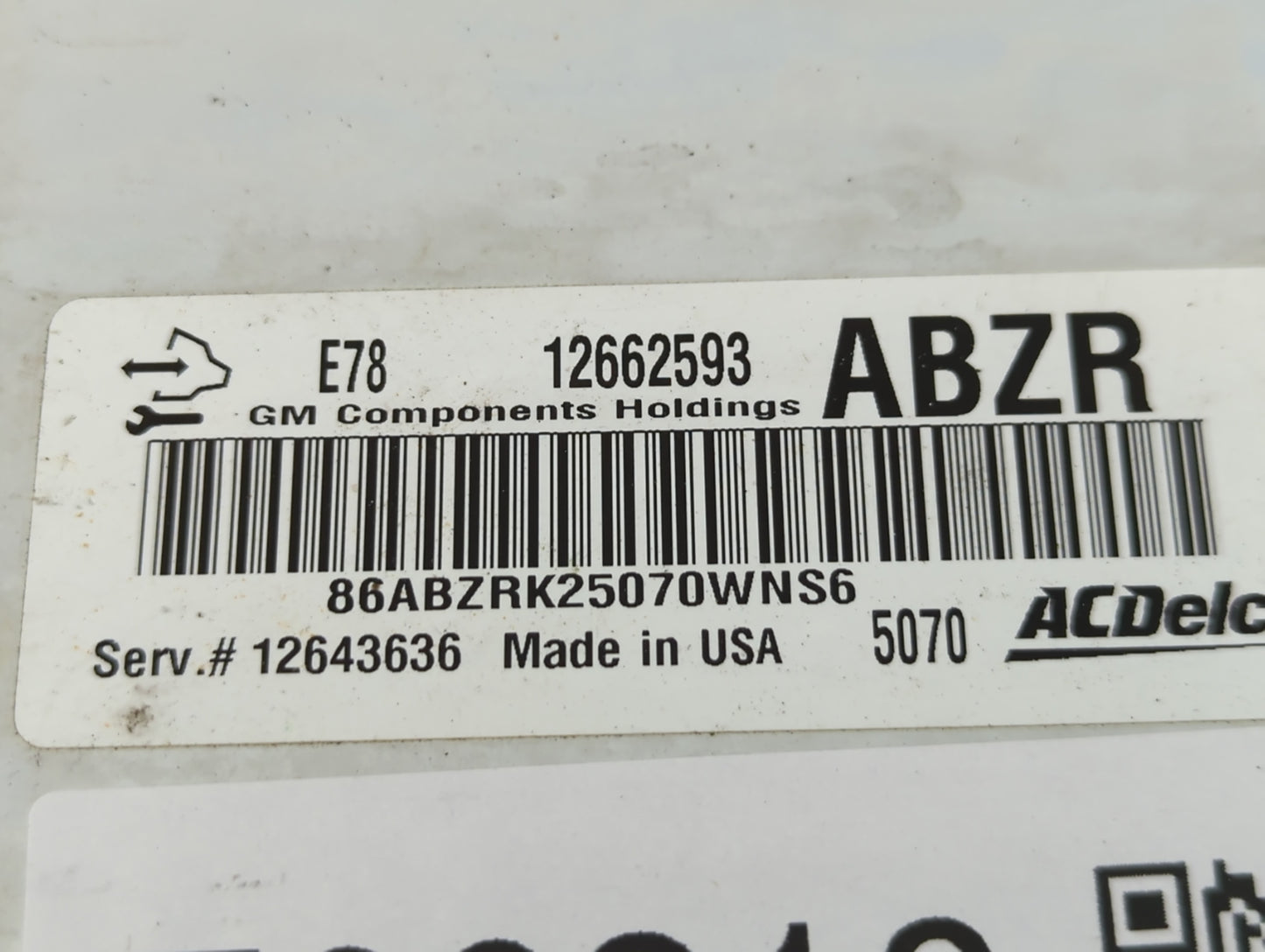 2014-2015 Chevrolet Spark PCM Engine Control Computer ECU ECM PCU OEM P/N:12662593 Fits Fits 2011 2012 2013 2014 2015 2016 O