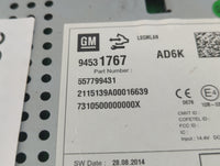2014-2015 Chevrolet Spark Radio AM FM Cd Player Receiver Replacement P/N:94531767 Fits Fits 2014 2015 OEM Used Auto Parts - 