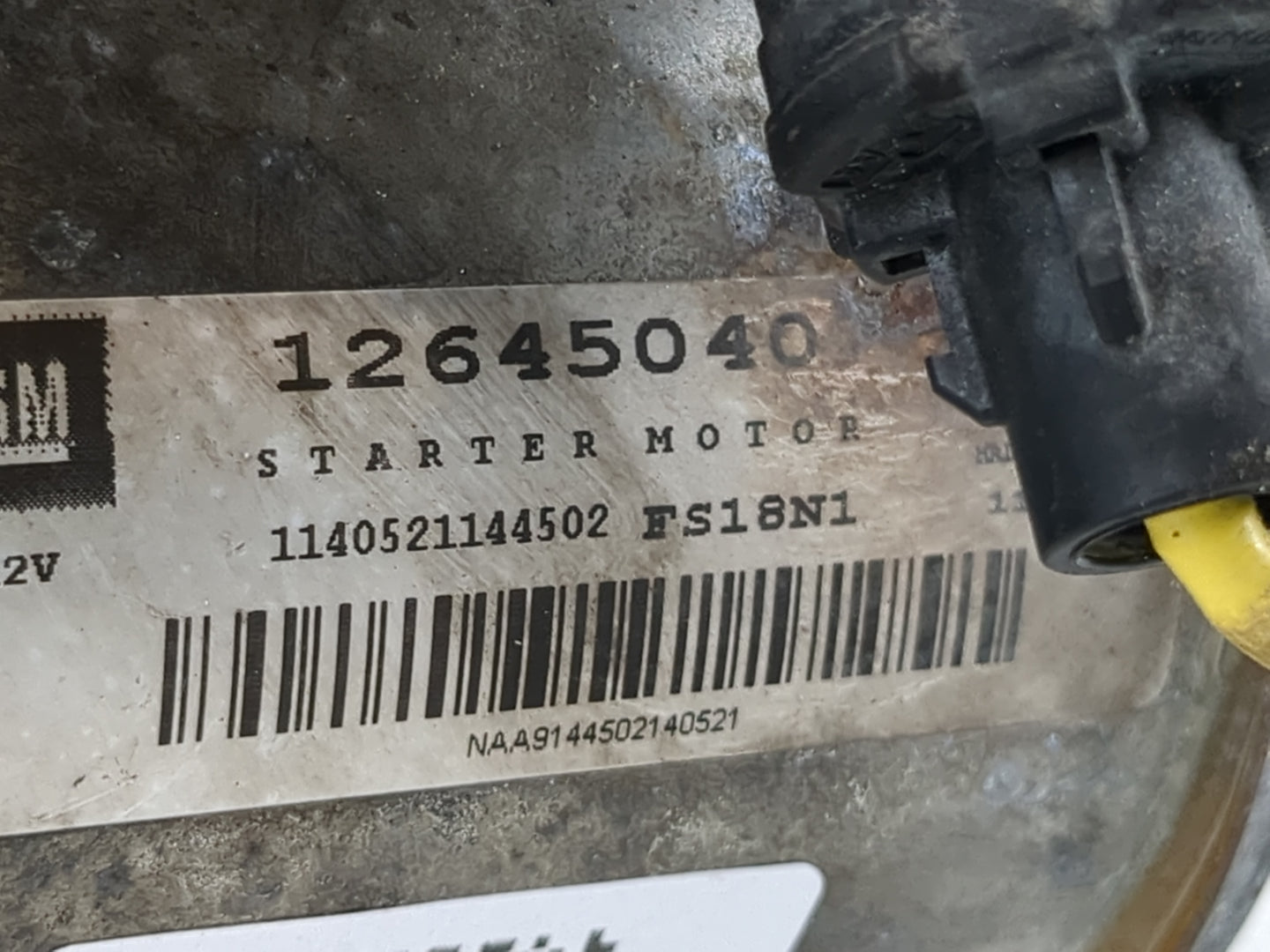 2015 Chevrolet Suburban 1500 Car Starter Motor Solenoid OEM P/N:12645040 Fits Fits 2014 2016 2017 2018 2019 2020 OEM Used Au