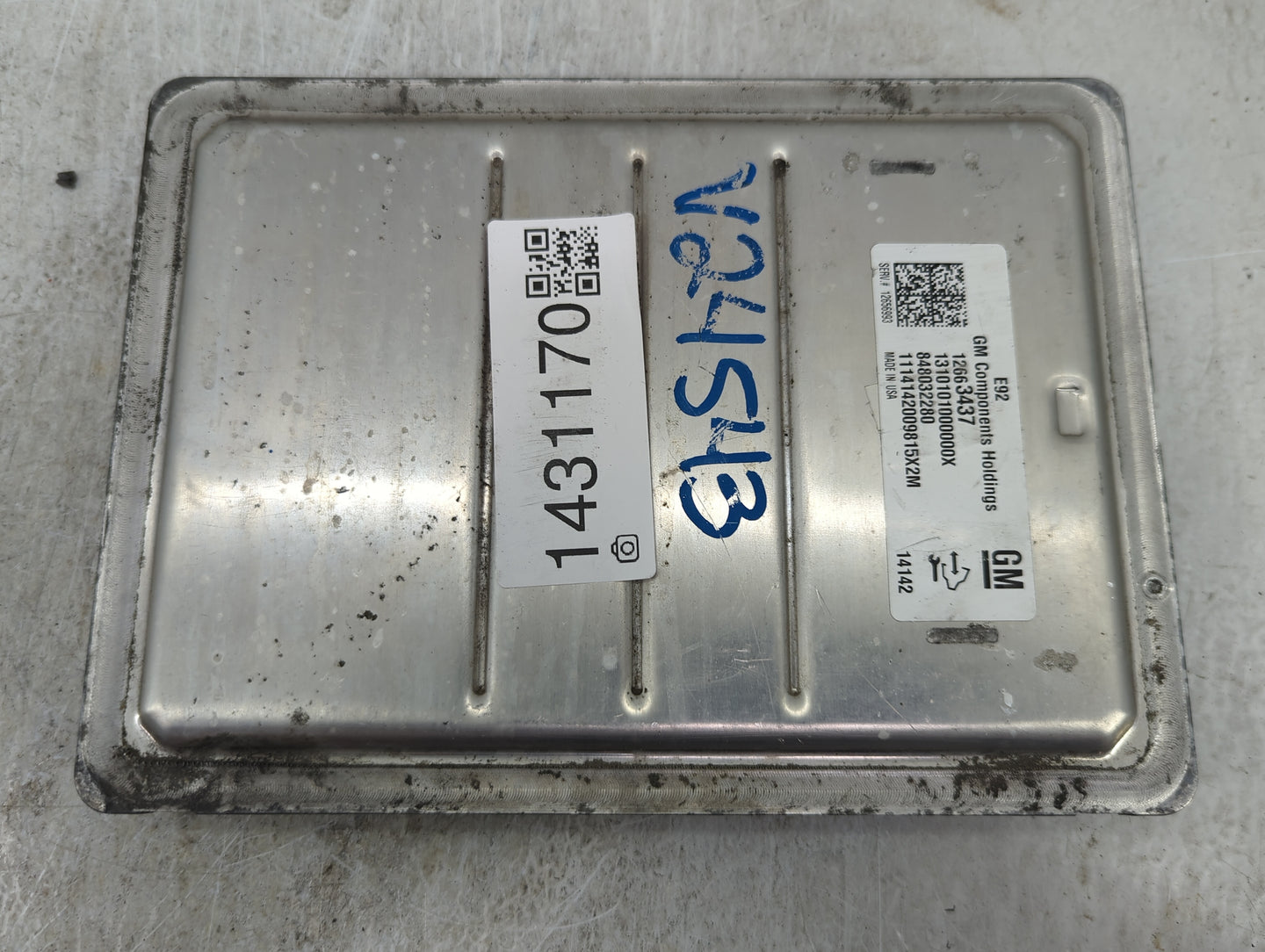 2015 Chevrolet Suburban 1500 PCM Engine Control Computer ECU ECM PCU OEM P/N:12663437 12663391 Fits Fits 2014 2016 OEM Used 