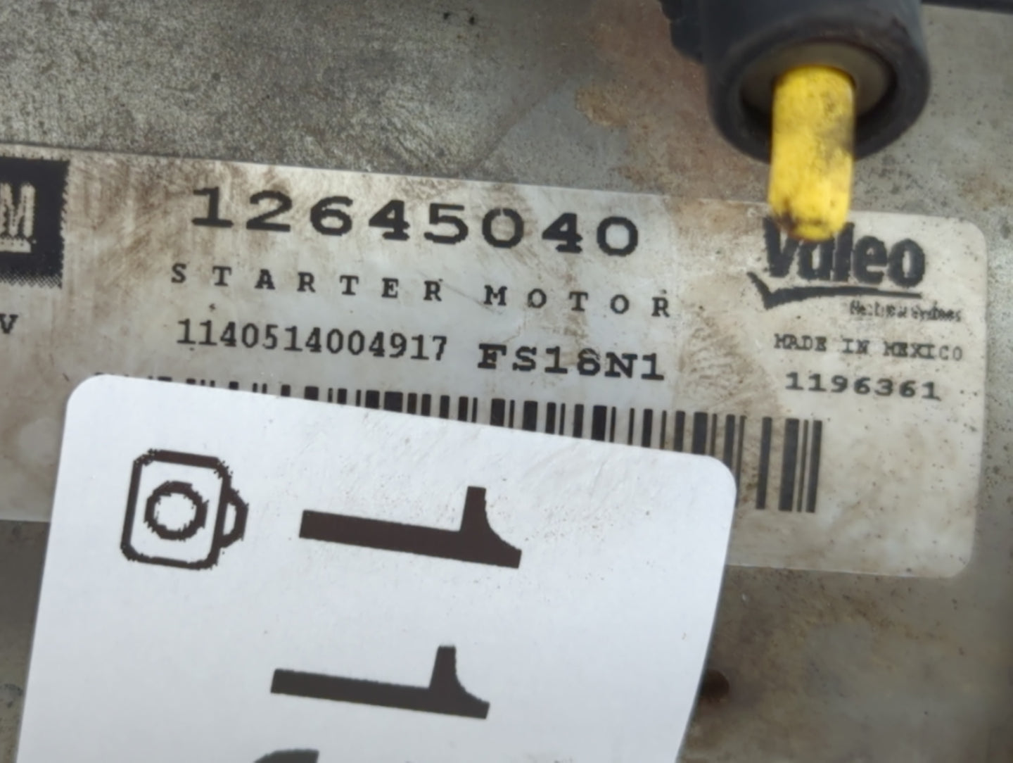 2015-2020 Chevrolet Tahoe Car Starter Motor Solenoid OEM P/N:12645040 Fits Fits 2014 2015 2016 2017 2018 2019 2020 OEM Used 