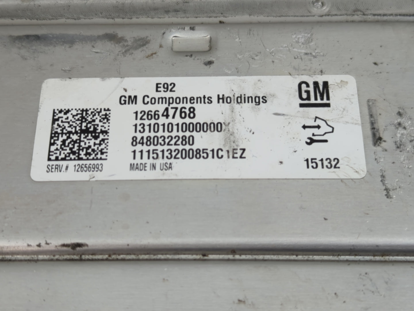 2015-2016 Chevrolet Tahoe PCM Engine Control Computer ECU ECM PCU OEM P/N:848032280 12664768 Fits Fits 2014 2015 2016 OEM Us