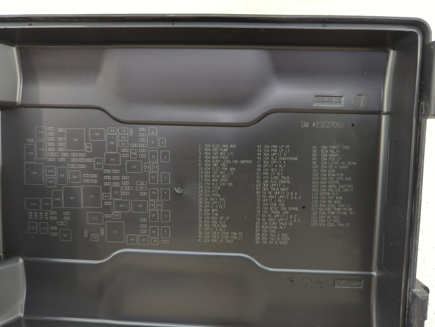 2015-2020 Chevrolet Tahoe Fusebox Fuse Box Panel Relay Module P/N:23227061 718845576 Fits Fits 2015 2016 2017 2018 2019 2020