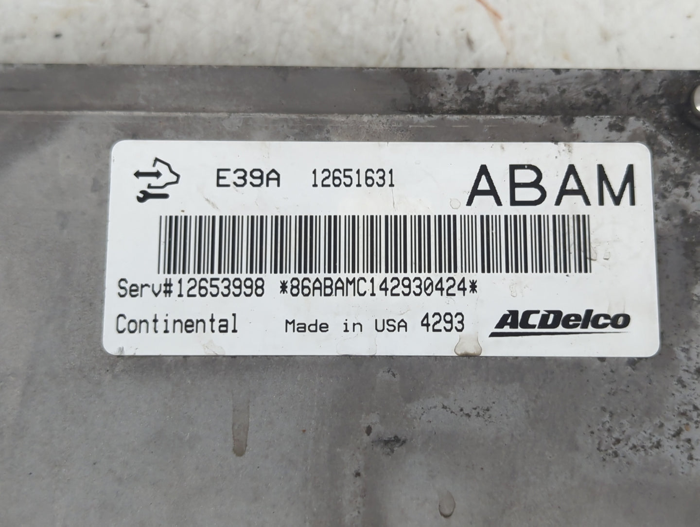 2013-2016 Chevrolet Traverse PCM Engine Control Computer ECU ECM PCU OEM P/N:12651631 E39A Fits Fits 2013 2014 2015 2016 OEM