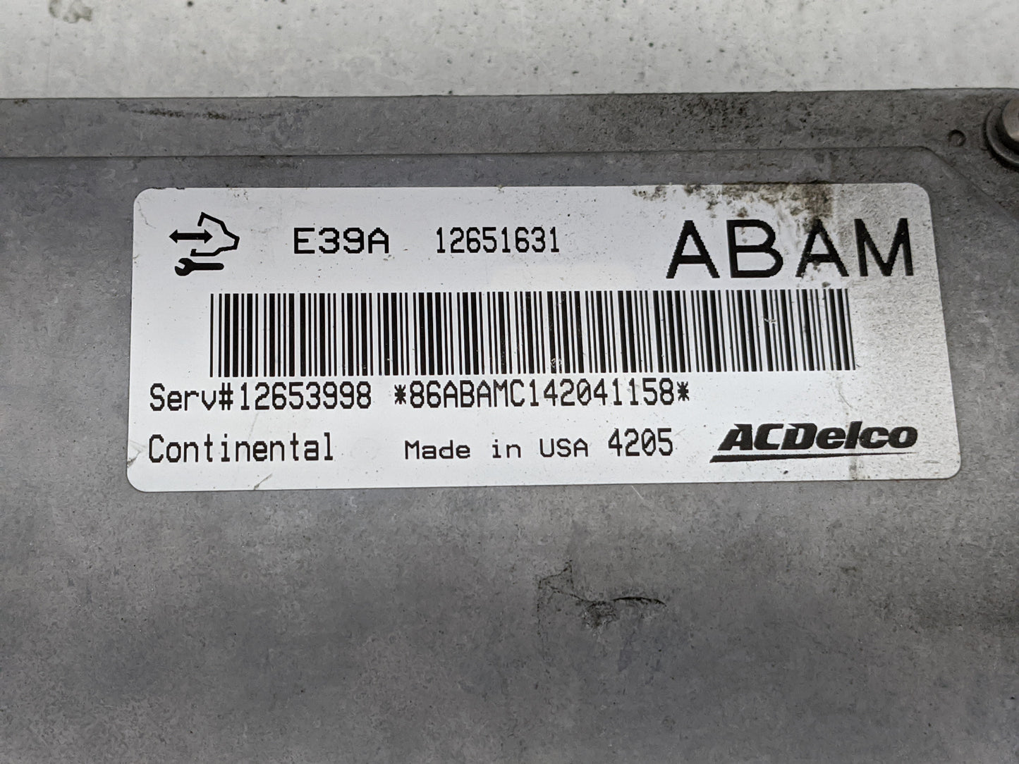 2013-2016 Chevrolet Traverse PCM Engine Control Computer ECU ECM PCU OEM P/N:12651631 Fits Fits 2013 2014 2015 2016 OEM Used