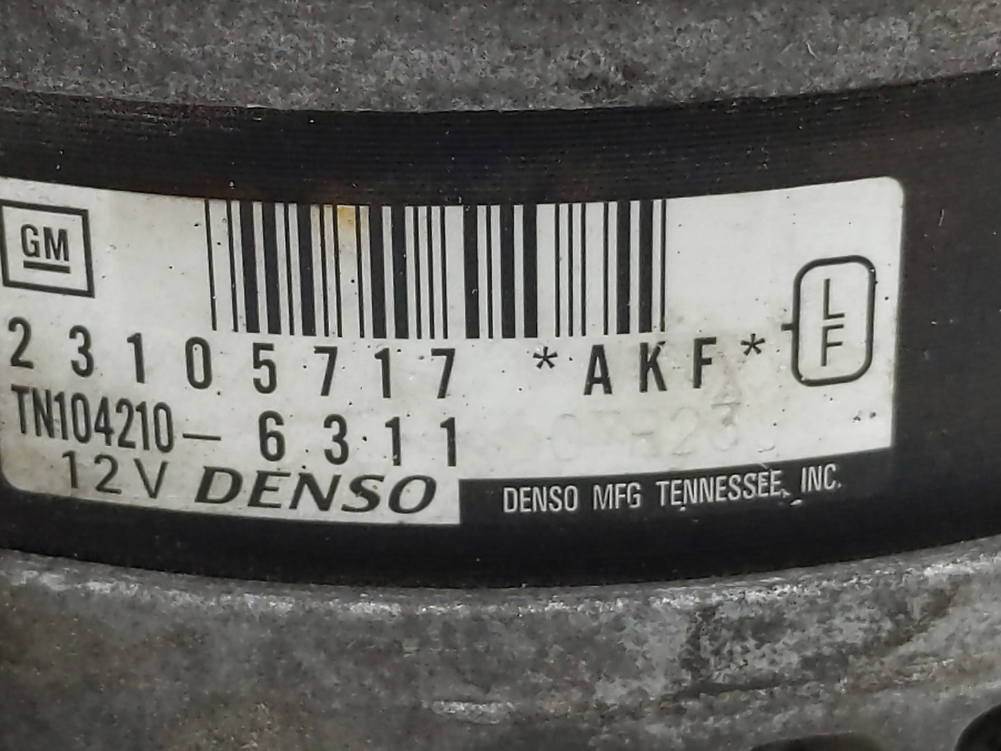 2013-2017 Chevrolet Traverse Alternator Replacement Generator Charging Assembly Engine OEM P/N:TN104210-6311 23105717 Fits O