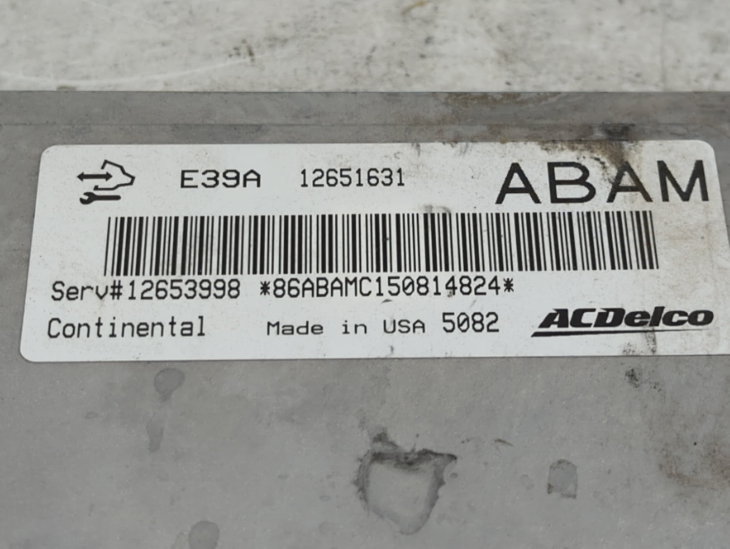 2013-2016 Chevrolet Traverse PCM Engine Control Computer ECU ECM PCU OEM P/N:E39A-12651631 Fits Fits 2013 2014 2015 2016 OEM
