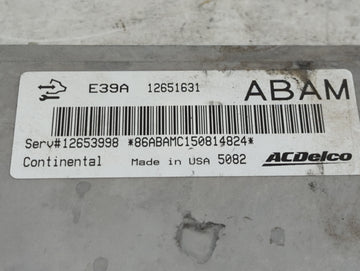 2013-2016 Chevrolet Traverse PCM Engine Control Computer ECU ECM PCU OEM P/N:E39A-12651631 Fits Fits 2013 2014 2015 2016 OEM Used Auto Parts