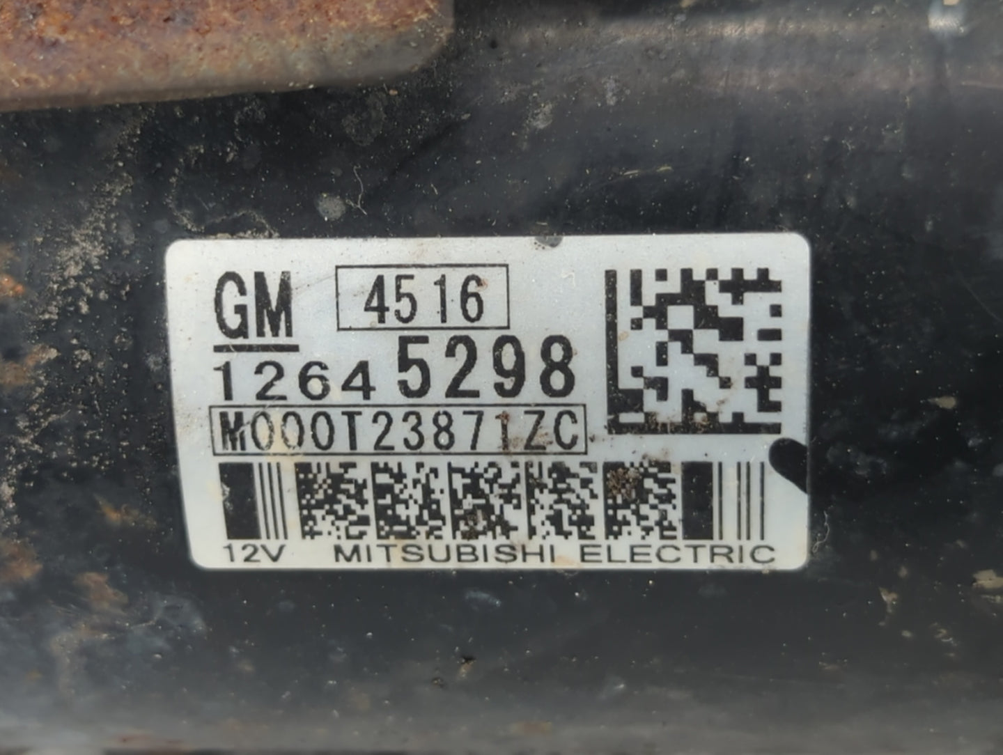 2015 Chevrolet Traverse Car Starter Motor Solenoid OEM P/N:M000T23871ZC 12645298 Fits OEM Used Auto Parts - Oemusedautoparts