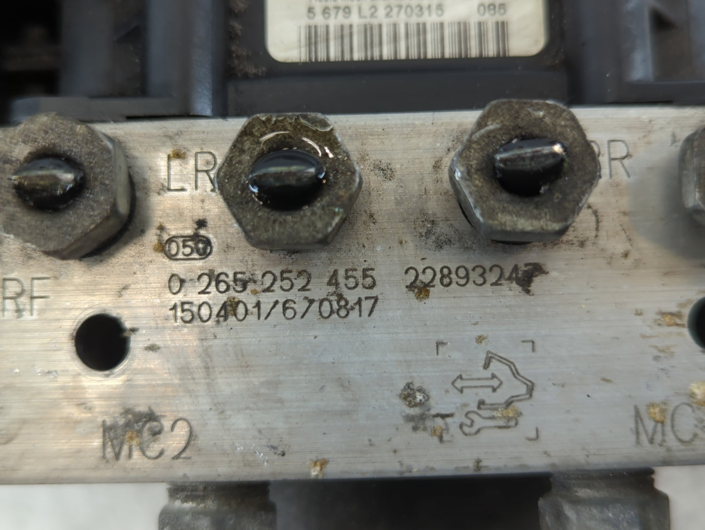 2017 Chevrolet Traverse ABS Pump Control Module Replacement P/N:22893247 0 265 252 455 Fits Fits 2012 2013 2014 2015 2016 OE
