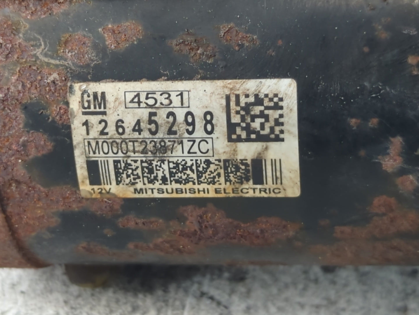 2015 Chevrolet Traverse Car Starter Motor Solenoid OEM P/N:M000T23871ZC 12645298 Fits OEM Used Auto Parts - Oemusedautoparts