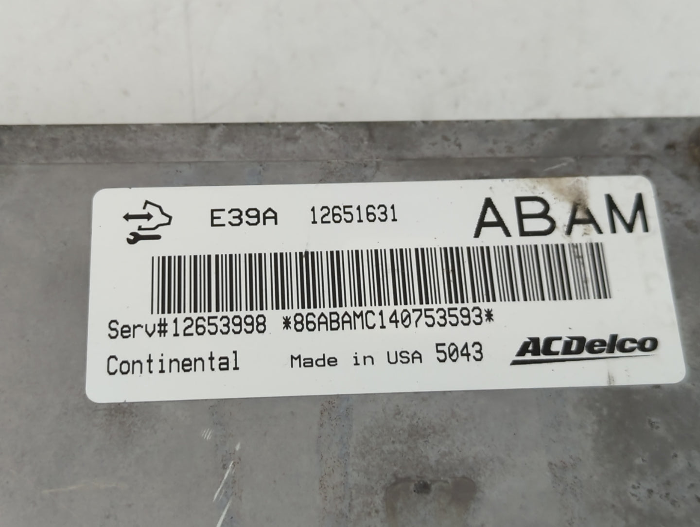 2013-2016 Chevrolet Traverse PCM Engine Control Computer ECU ECM PCU OEM P/N:12651631 E39A Fits Fits 2013 2014 2015 2016 OEM