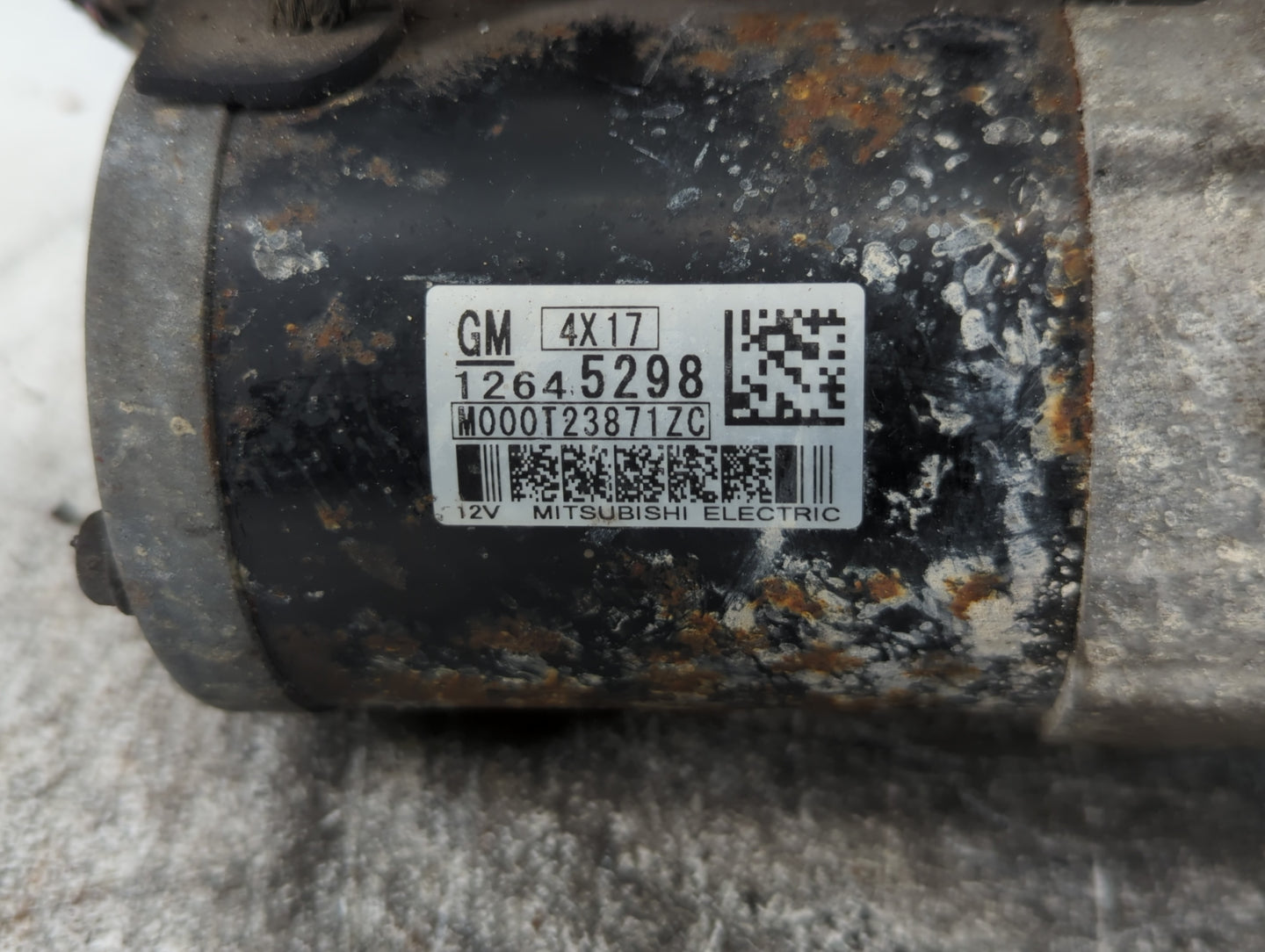 2015 Chevrolet Traverse Car Starter Motor Solenoid OEM P/N:M000T23871ZC 12645298 Fits OEM Used Auto Parts - Oemusedautoparts