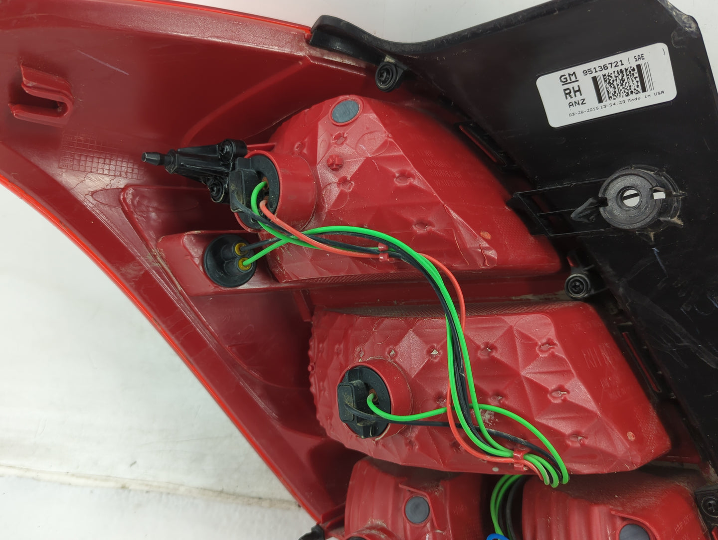 2013-2021 Chevrolet Trax Tail Light Assembly Passenger Right OEM P/N:95136721 Fits OEM Used Auto Parts - Oemusedautoparts1.c