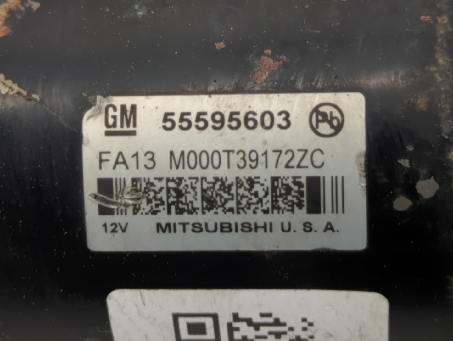 2013-2021 Chevrolet Trax Car Starter Motor Solenoid OEM P/N:M000T39172ZC 55595603 Fits OEM Used Auto Parts - Oemusedautopart