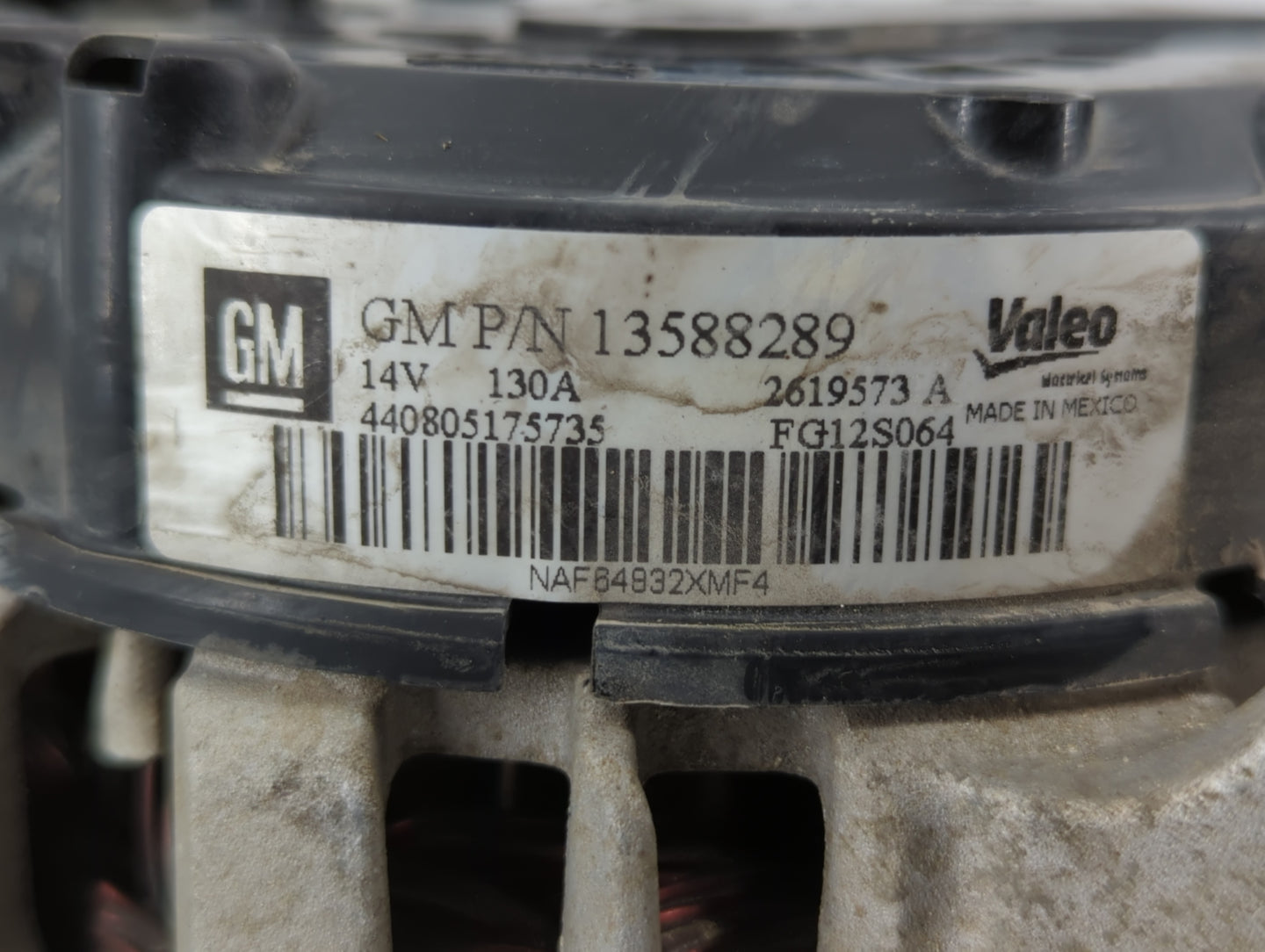 2013-2021 Chevrolet Trax Alternator Replacement Generator Charging Assembly Engine OEM P/N:13588289 Fits OEM Used Auto Parts