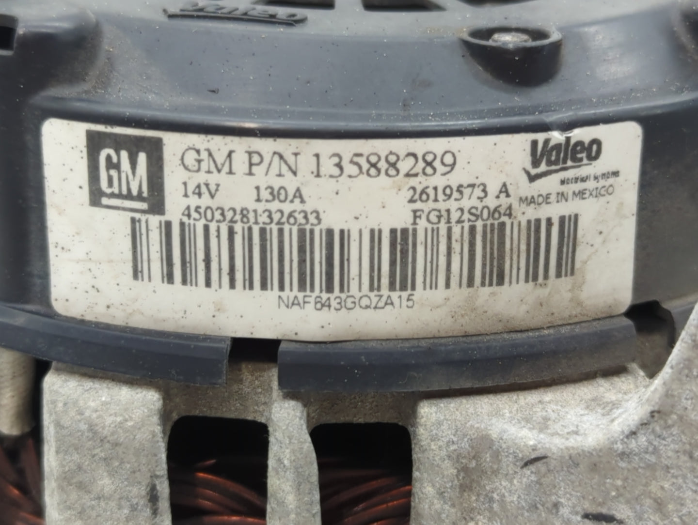 2013-2021 Chevrolet Trax Alternator Replacement Generator Charging Assembly Engine OEM P/N:13588289 Fits OEM Used Auto Parts