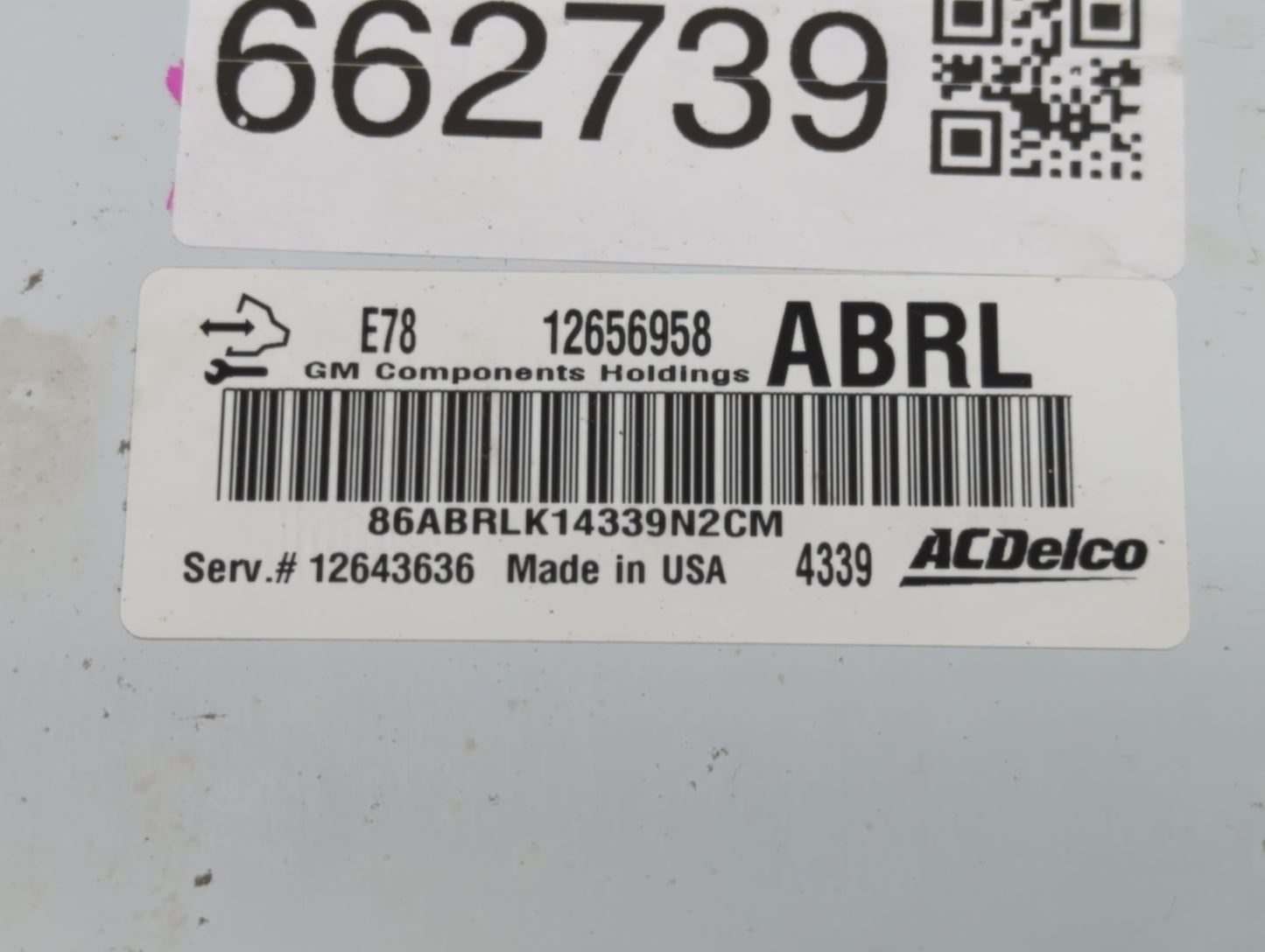 2013-2016 Chevrolet Trax PCM Engine Control Computer ECU ECM PCU OEM P/N:12643636 12656958 Fits Fits 2011 2012 2013 2014 201