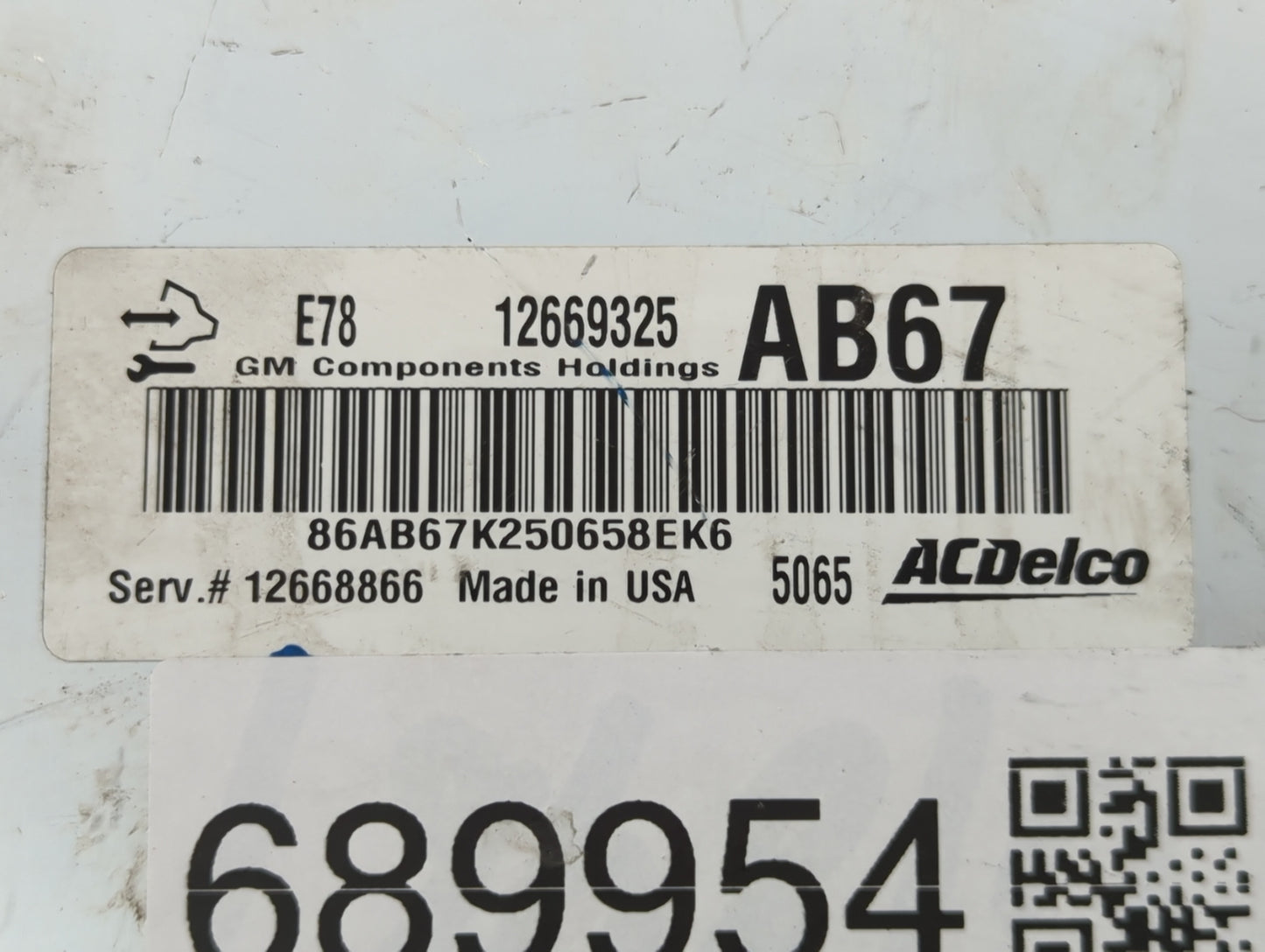 2013-2016 Chevrolet Trax PCM Engine Control Computer ECU ECM PCU OEM P/N:12669325 AB67 Fits Fits 2011 2012 2013 2014 2015 20