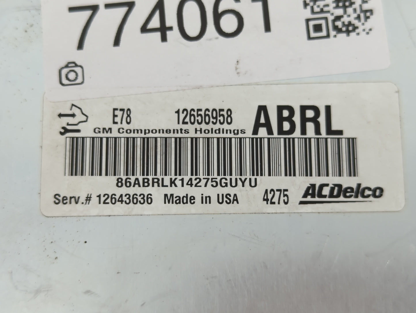 2013-2016 Chevrolet Trax PCM Engine Control Computer ECU ECM PCU OEM P/N:12643636 12656958 Fits Fits 2011 2012 2013 2014 201