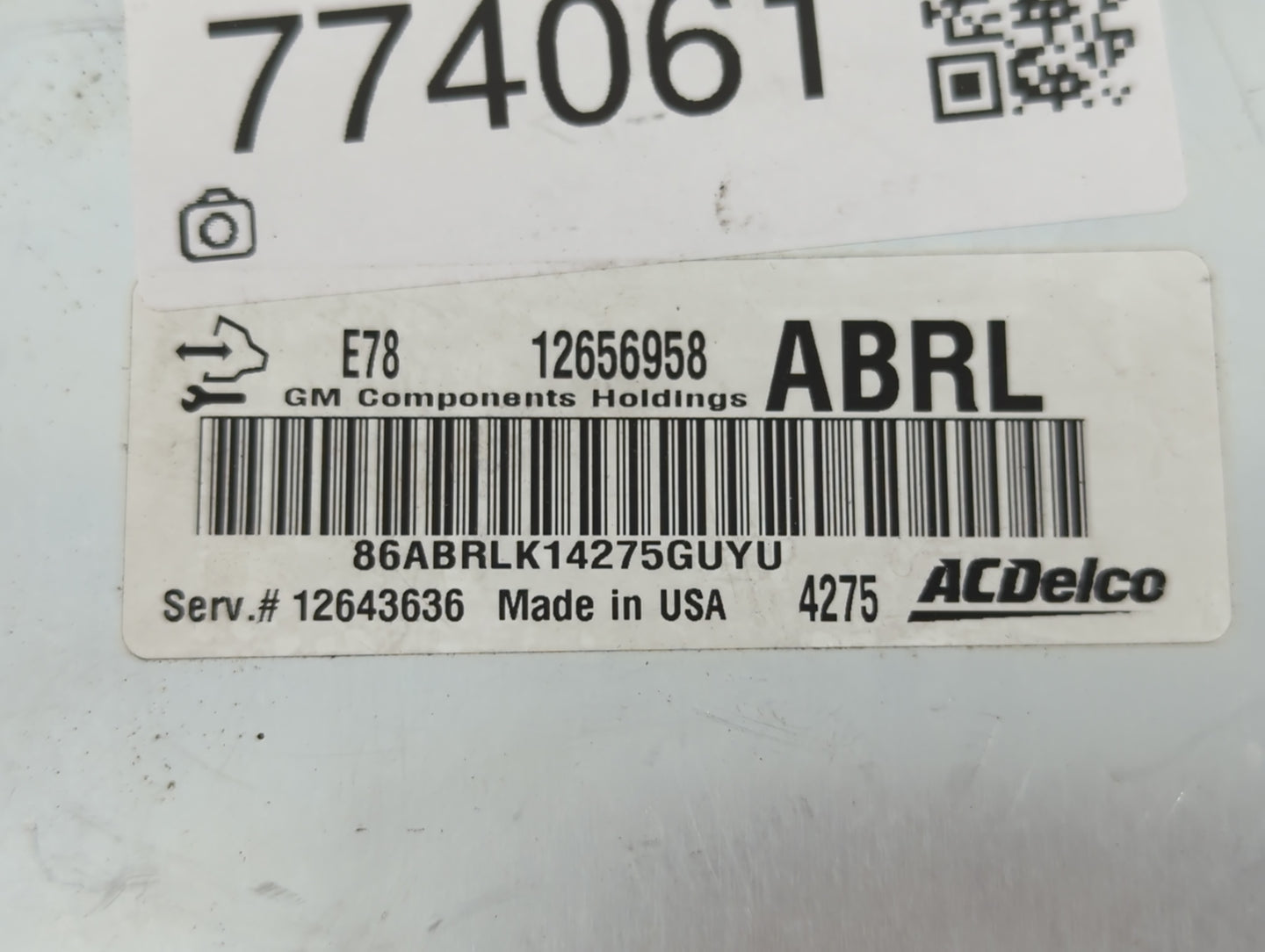 2013-2016 Chevrolet Trax PCM Engine Control Computer ECU ECM PCU OEM P/N:12643636 12656958 Fits Fits 2011 2012 2013 2014 201