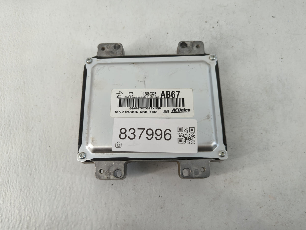 2013-2016 Chevrolet Trax PCM Engine Control Computer ECU ECM PCU OEM P/N:12669325 E78 Fits 2011 2012 2013 2014 2015 2016 OEM
