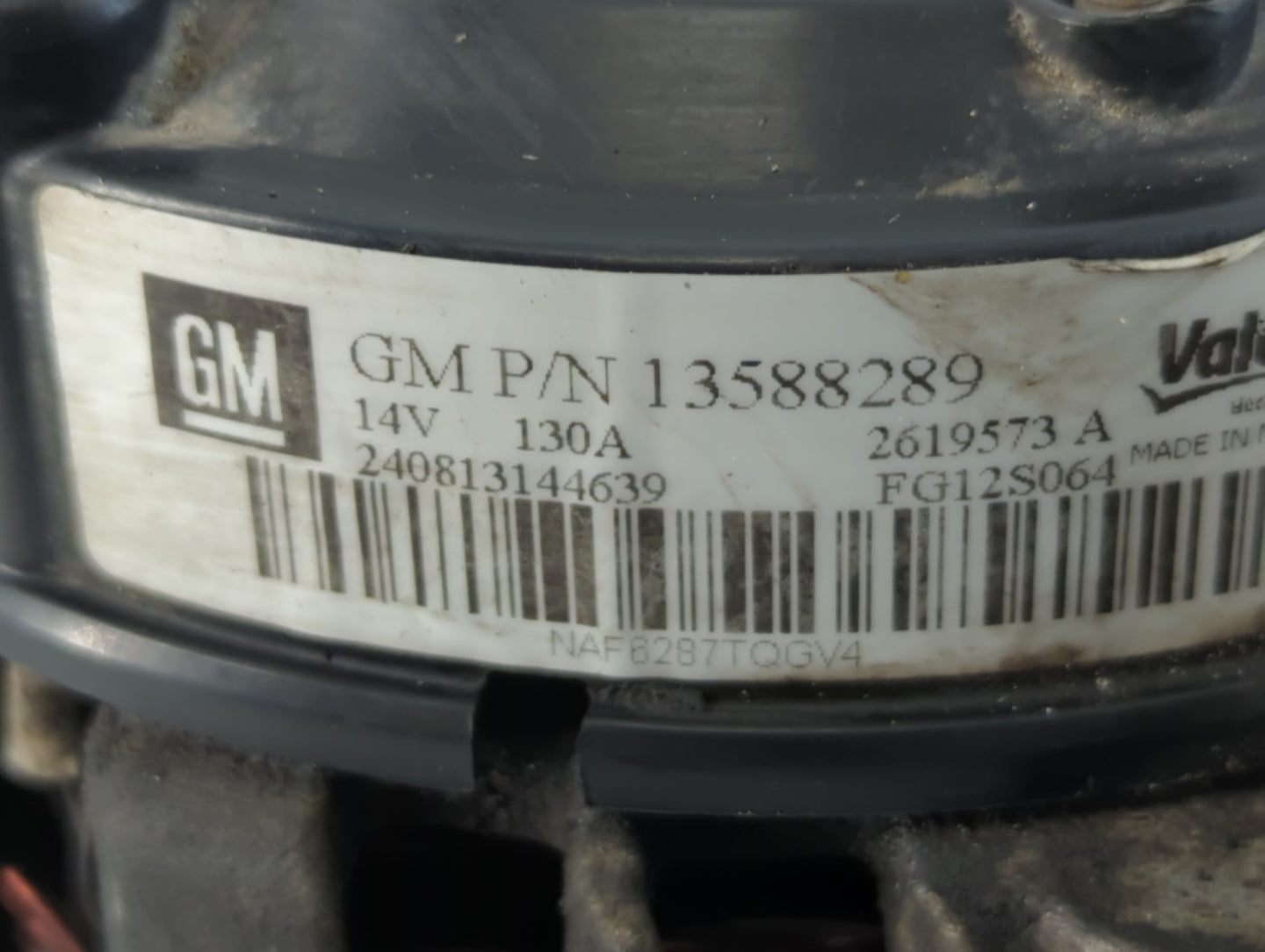 2013-2021 Chevrolet Trax Alternator Replacement Generator Charging Assembly Engine OEM P/N:13588289 Fits OEM Used Auto Parts