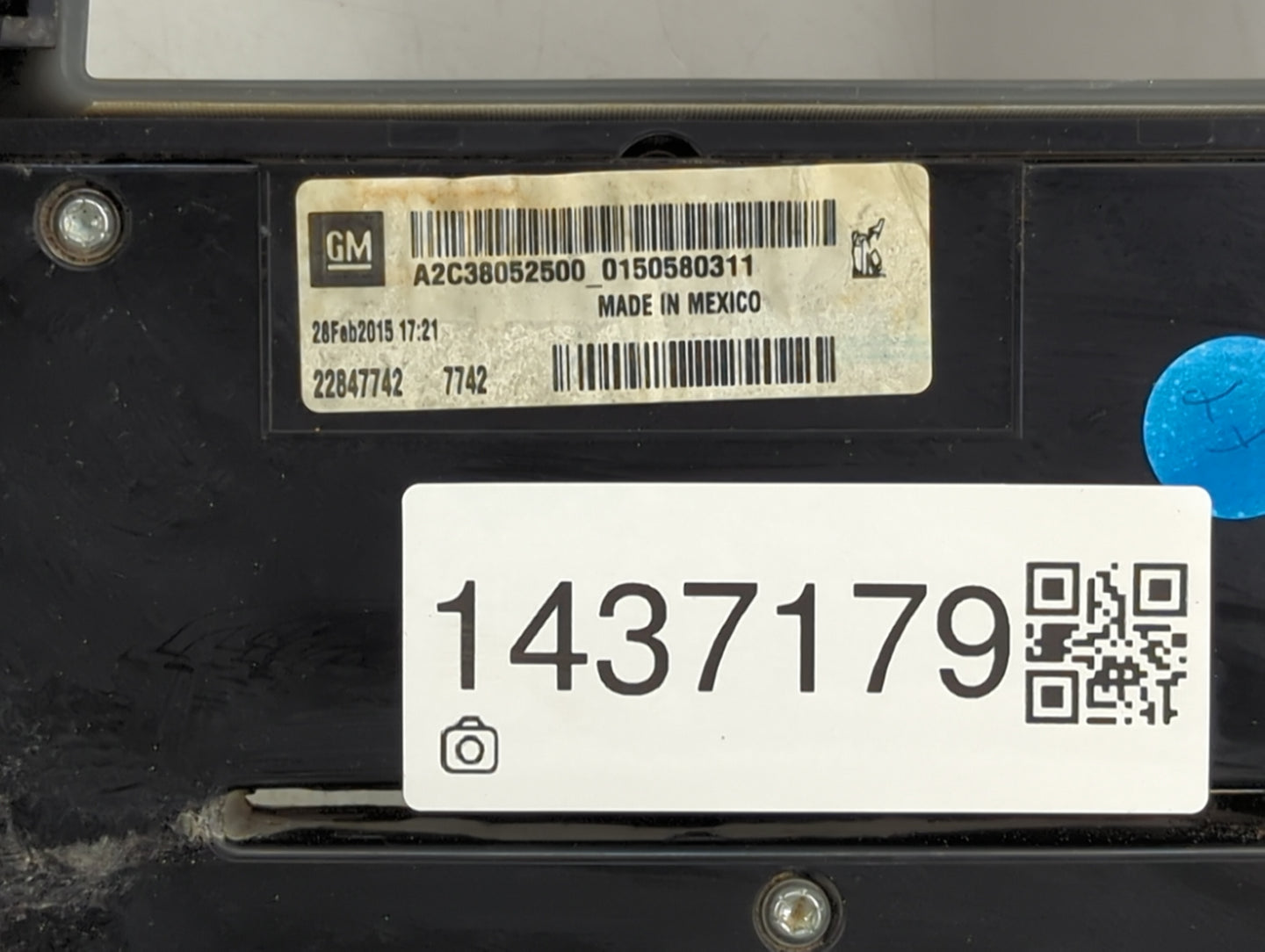 2013-2015 Chevrolet Volt Radio Control Panel - Oemusedautoparts1.com