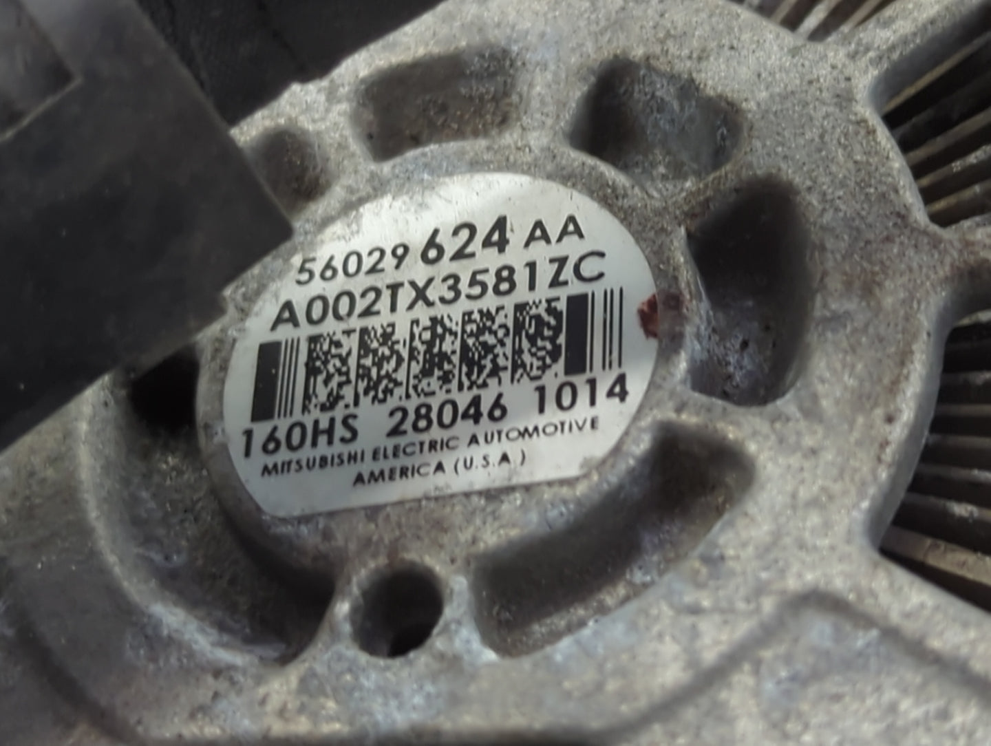 2015-2017 Chrysler 200 Alternator Replacement Generator Charging Assembly Engine OEM Fits OEM Used Auto Parts - Oemusedautop