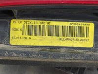 2015-2016 Chrysler 200 Tail Light Assembly Passenger Right OEM Fits Fits 2015 2016 OEM Used Auto Parts - Oemusedautoparts1.c