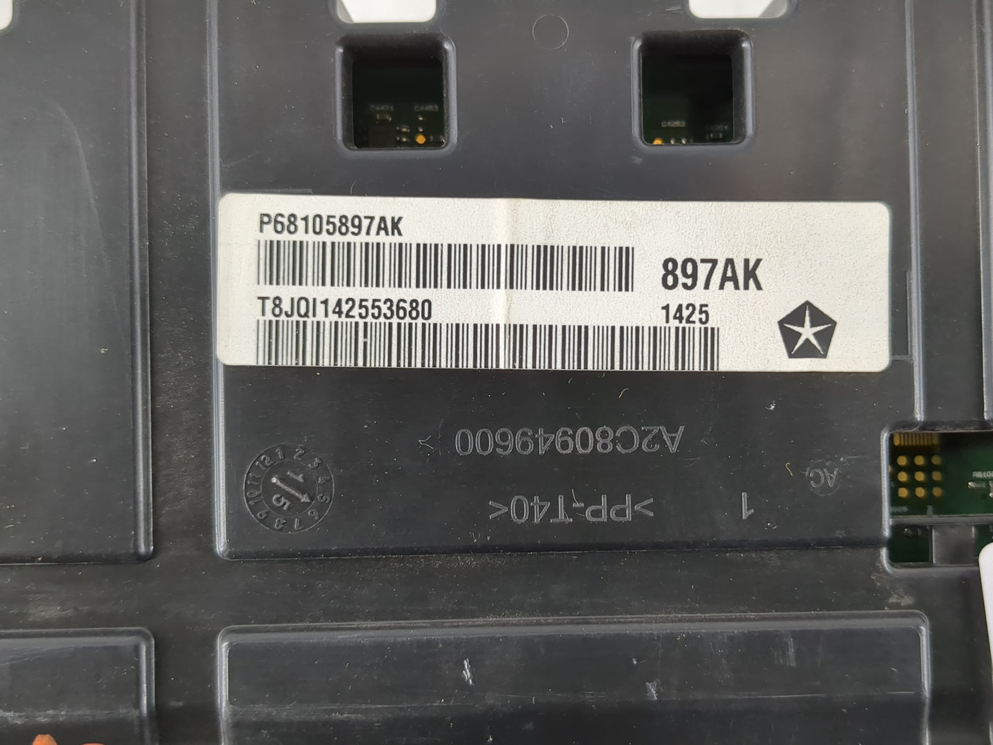 2015 Chrysler 200 Instrument Cluster Speedometer Gauges P/N:P68105897AK Fits OEM Used Auto Parts - Oemusedautoparts1.com