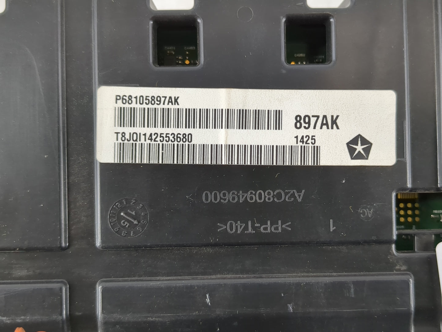 2015 Chrysler 200 Instrument Cluster Speedometer Gauges P/N:P68105897AK Fits OEM Used Auto Parts - Oemusedautoparts1.com