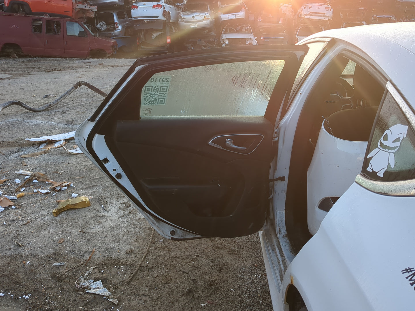 2015-2017 Chrysler 200 Driver Rear Door Oem 1174171 - Oemusedautoparts1.com