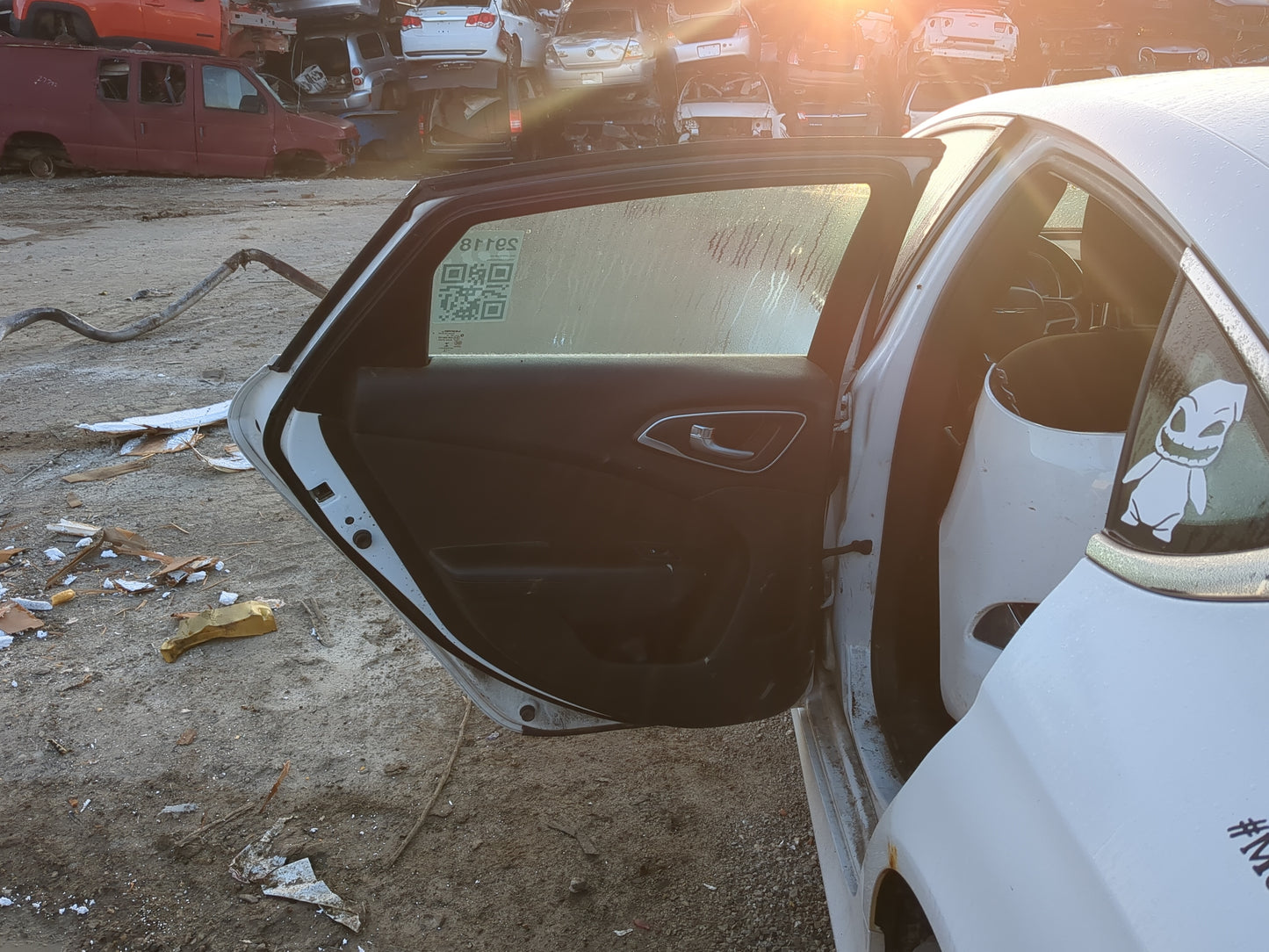 2015-2017 Chrysler 200 Driver Rear Door Oem 1174171 - Oemusedautoparts1.com