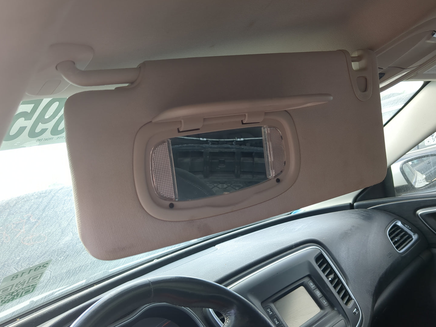 2015 Chrysler 200 Sun Visor Shade Replacement Driver Left Mirror Fits OEM Used Auto Parts - Oemusedautoparts1.com