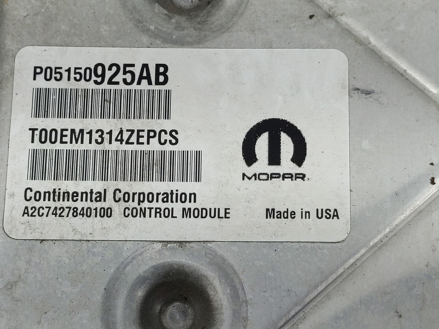 2015 Chrysler 200 PCM Engine Control Computer ECU ECM PCU OEM P/N:P05150925AB Fits OEM Used Auto Parts - Oemusedautoparts1.c