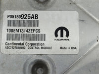 2015 Chrysler 200 PCM Engine Control Computer ECU ECM PCU OEM P/N:P05150925AB Fits OEM Used Auto Parts - Oemusedautoparts1.c