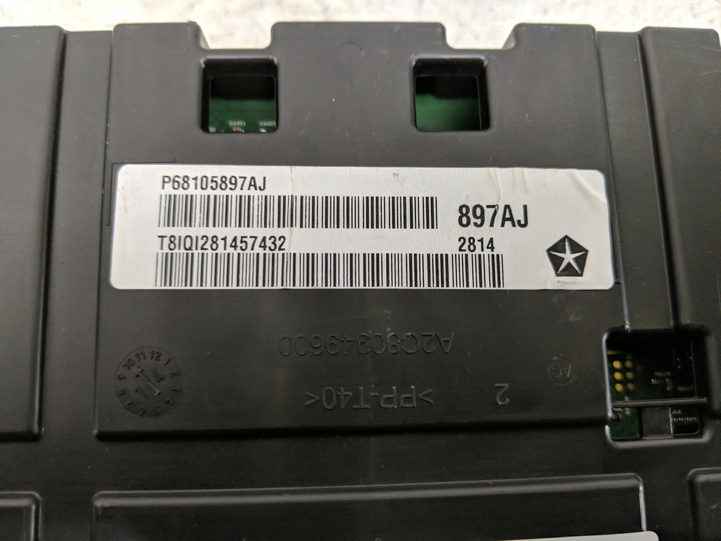 2015 Chrysler 200 Instrument Cluster Speedometer Gauges P/N:P68105897AJ Fits OEM Used Auto Parts - Oemusedautoparts1.com