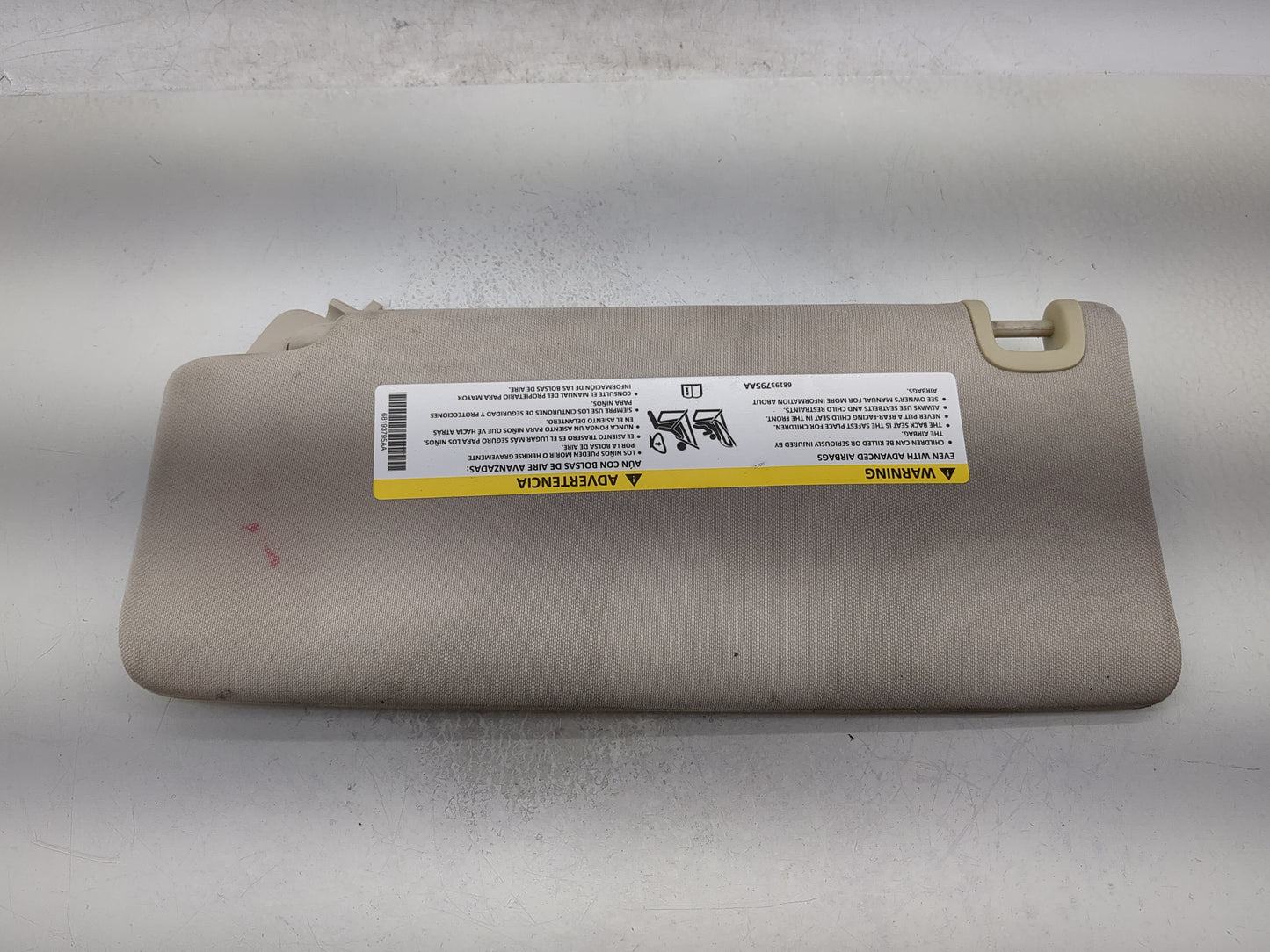2015 Chrysler 200 Sun Visor Shade Replacement Passenger Right Mirror Fits OEM Used Auto Parts - Oemusedautoparts1.com