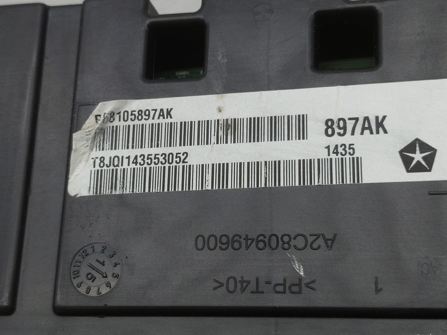 2015 Chrysler 200 Instrument Cluster Speedometer Gauges P/N:P68105897AK Fits OEM Used Auto Parts - Oemusedautoparts1.com
