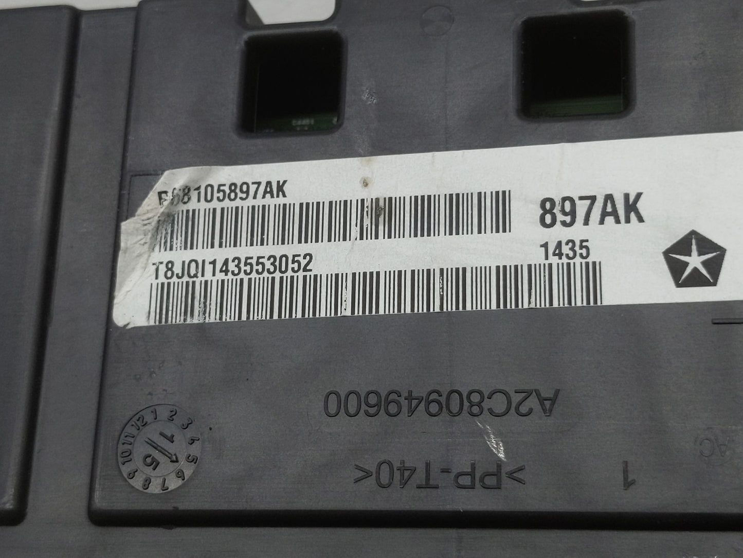 2015 Chrysler 200 Instrument Cluster Speedometer Gauges P/N:P68105897AK Fits OEM Used Auto Parts - Oemusedautoparts1.com