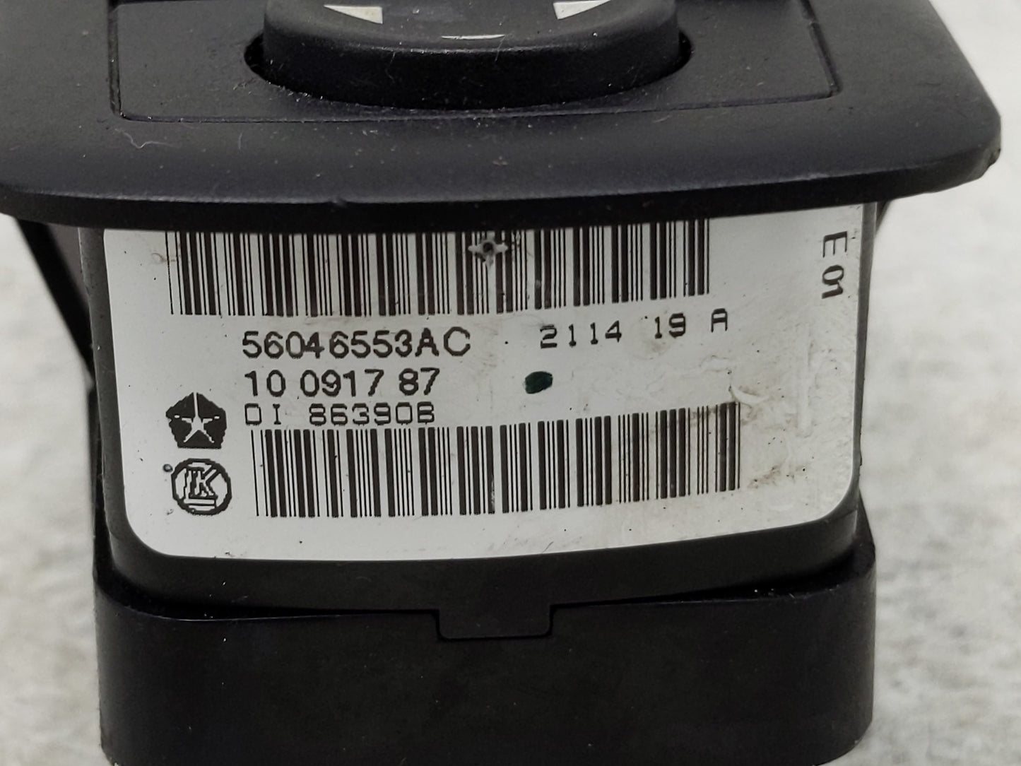 2015-2017 Chrysler 200 Master Power Window Switch Replacement Driver Side Left P/N:56046553AC Fits Fits 2013 2014 2015 2016 