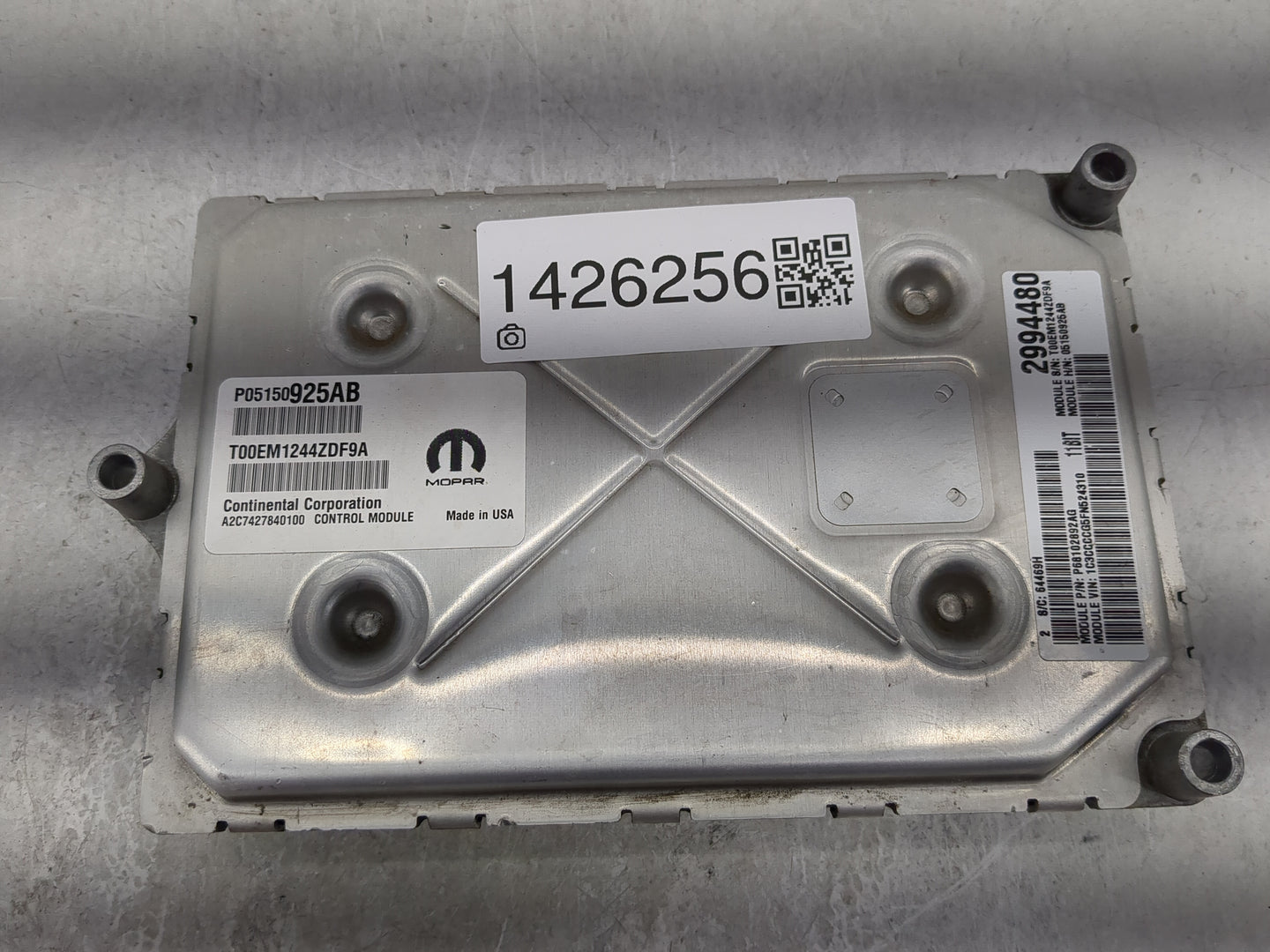 2015 Chrysler 200 PCM Engine Control Computer ECU ECM PCU OEM P/N:P05150925AB Fits OEM Used Auto Parts - Oemusedautoparts1.c