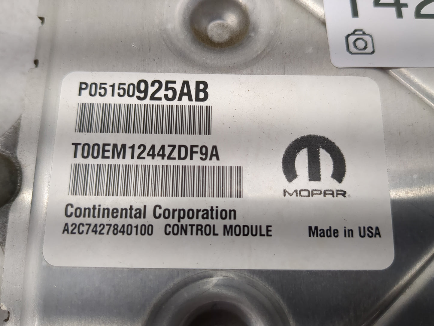 2015 Chrysler 200 PCM Engine Control Computer ECU ECM PCU OEM P/N:P05150925AB Fits OEM Used Auto Parts - Oemusedautoparts1.c