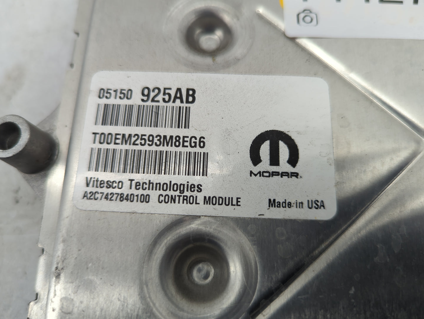 2015 Chrysler 200 PCM Engine Control Computer ECU ECM PCU OEM P/N:05150925AB T00EM2593M8EG6, A2C7427840100 Fits OEM Used Aut