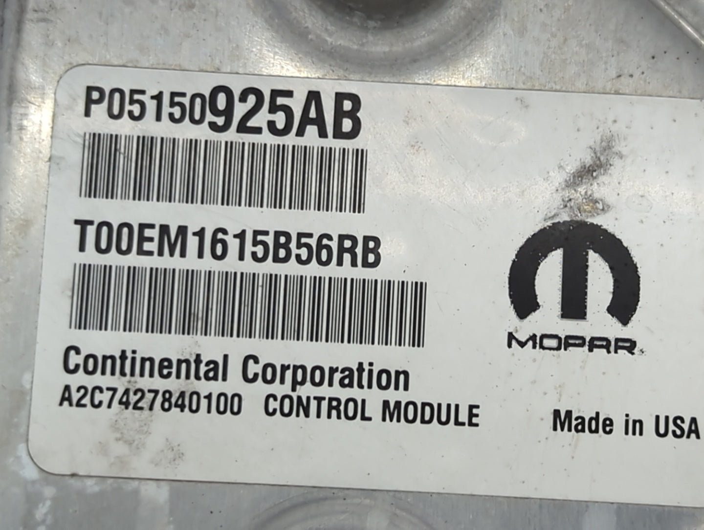 2015 Chrysler 200 PCM Engine Control Computer ECU ECM PCU OEM P/N:P05150925AB T00EM1615B56RB, A2C7427840100 Fits OEM Used Au